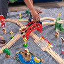 KidKraft Wooden Rural Farm Train Set 75 Pieces Children's Toy Vehicle Playset - Like New