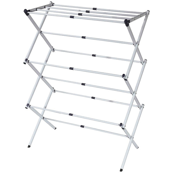 HOME BASICS 3 TIER EXPANDABLE CLOTHES DRYER - SILVER - Brand New