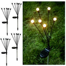 WMQBD SOLAR OUTDOOR LIGHTS LED SOLAR POWERED FIREFLY LIGHTS WITH 6 LED BULBS - Like New