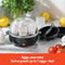 BELLA RAPID ELECTRIC EGG COOKER AND POACHER WITH AUTO SHUT OFF - BLACK - Like New
