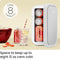 ICEMAN PORTABLE MINI FRIDGE, COOLER, RJ48-V2-8-WHITE - WHITE - Like New