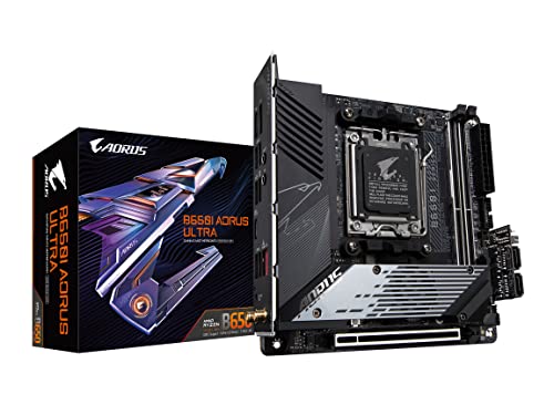 GIGABYTE AORUS B650I ULTRA GAMING DESKTOP MOTHERBOARD - BLACK - Like New