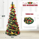 DECOWAY PRE LIT PRE DECORATED CHRISTMAS TREE POP UP, UO056789 - MULTICOLOR - Like New