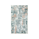 KATHY IRELAND HOME 27X45 FLANNEL WASHABLE RUG WITH LATEX BACK - ANNABELLE GRAY - Brand New