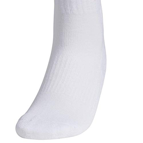 5141549A ADIDAS WOMEN ATHLETIC CUSHIONED 6-PACK ANKLE SOCKS WHITE SIZE 5-10 - Brand New
