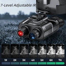 QPINGAN NIGHT VISION GOGGLES QPINGAN 4K HD INFRARED TACTICAL NV8000 - BLACK - Like New