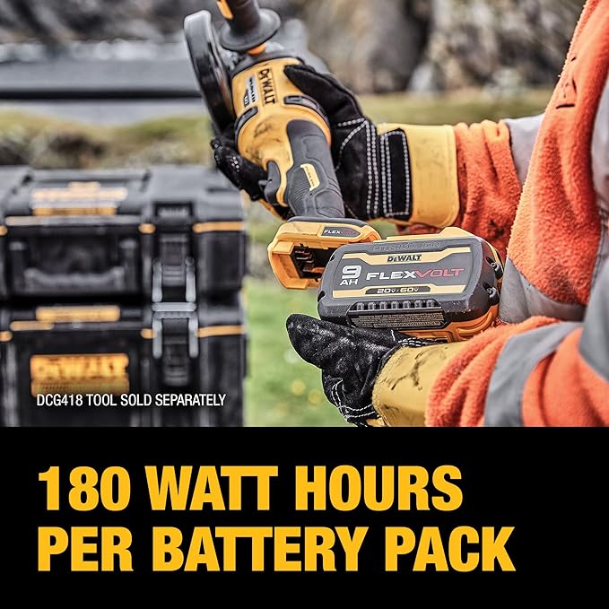 DEWALT FLEXVOLT 20V/60V MAX Battery 9.0-Ah DCB609 - Yellow - Like New