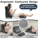 QIRROBONI 4PCS ORTHOPEDIC BED WEDGE PILLOW SET - CHARCOAL GRAY - Brand New
