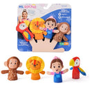 MS. RACHEL FINGER PUPPETS ZOO FRIENDS 4-PACK, LION, MONKEY & PARROT - Brand New