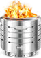 BeyondHOME 19.3" Smokeless Instant Fire Pit Stainless Steel FP19 - SILVER - Like New