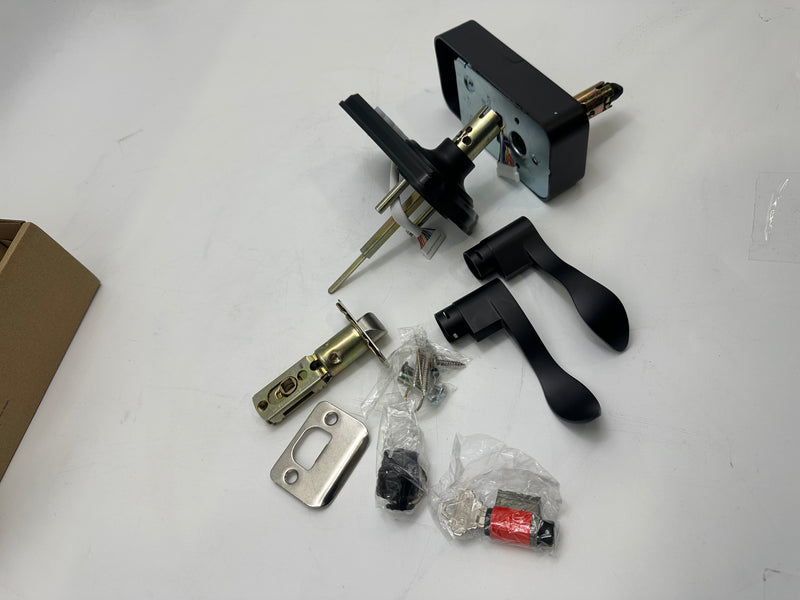 HUTOOLS ELECTRONIC KEYPAD LEVER DOOR LOCK KS04 - BLACK - Like New