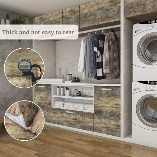 Abyssaly Wood Look Countertop Contact Paper Peel Stick Vintage Rustic Distressed - Like New