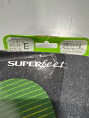 SUPERFEET RUN SUPPORT HIGH ARCH INSOLES 9.5-11 MEN / 10.5-12 WOMEN - CITRON - Like New