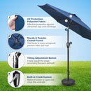 HealSmart 7.5ft Patio Umbrella Push Button Tilt/Crank 2 Pack, Blue - Brand New