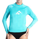 KANU SURF WOMENS KERI LONG-SLEEVE UPF 50+ RASHGUARD SIZE WOMEN L AQUA - Like New