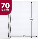 MEAD SPIRAL NOTEBOOK, 1 SUBJECT, WIDE RULED PAPER, 70 SHEETS, 05510AB5 - RED - Brand New