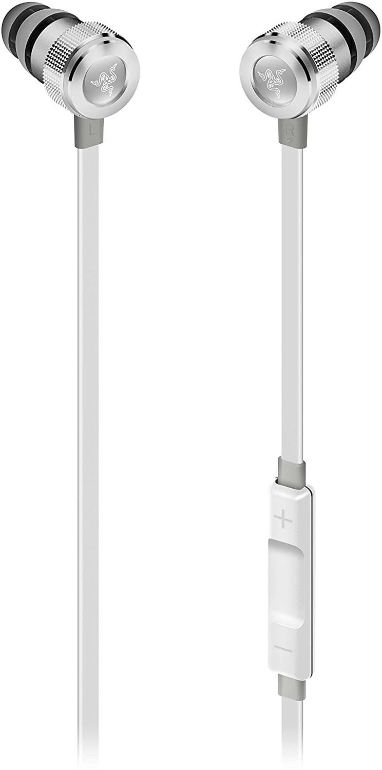 Razer Hammerhead iOS Mercury White Edition-NASA Earbuds RZ04-02090200-R3U1 New