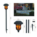 HECARIM Solar Lights Outdoor, 4 Pack Solar Pathway Lights, LED - Pattern D - Brand New