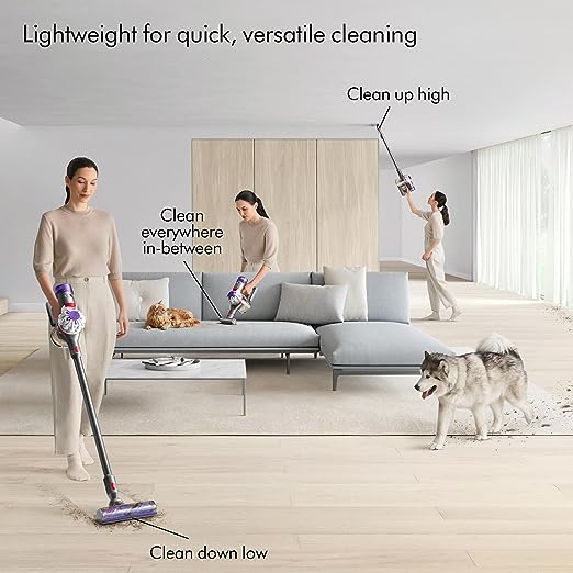 Dyson V8 Cordless Vacuum 400473-01 - Silver/Nickel - Scratch & Dent