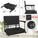 Bsteciar Stadium Seats Bleachers Armrests Portable Stadium Chairs Back 2 Pack - Brand New
