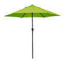 ASTELLA 9-FT STEEL GREEN PUSH-BUTTON TILT MARKET PATIO UMBRELLA - Scratch & Dent