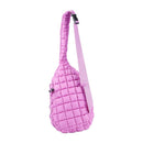 PICKLE O' JOE QUILTED SLING BAG PICKLEBALL BAG - VIBRANT PURPLE - Brand New