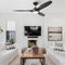 IHOMEADORE 60" CEILING FAN MODERN WOOD CEILING LIGHTS 3 BLADES - CHARCOAL - Like New