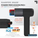 SHARPER IMAGE POWERBOOST PRO+ MASSAGE GUN FULLSIZE - BLACK - Like New