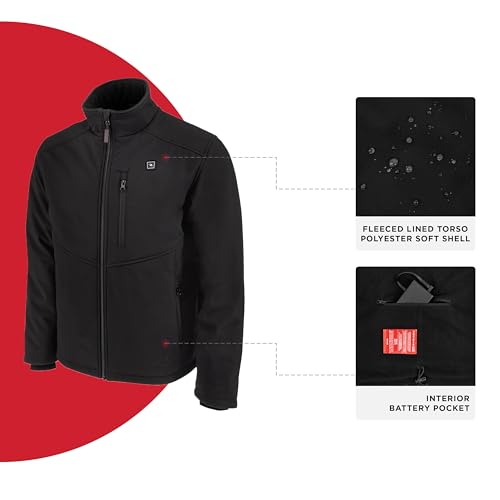 Radians Men's Standard Heated Apparel-Jackets, Black XL - Like New