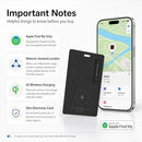 MSEBENT WALLET TRACKER CARD APPLE MFI CERTIFIED RECHARGEABLE WIRELESS 1 PACK - Like New