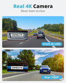 4K Dash Cam Front and Rear, GD10 Upgraded Version 3" IPS Touchscreen Dash Camera - Like New