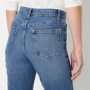 AMAZON ESSENTIALS WOMEN MEDIUM STRETCH SLIM-FIT MID-RISE JEANS - SIZE 14 - BLUE - Brand New