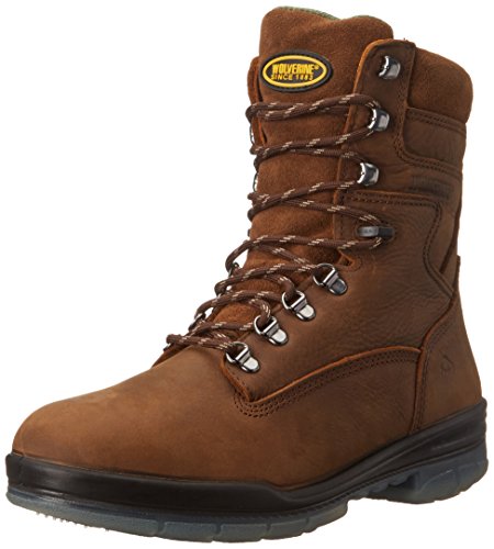 WOLVERINE DURASHOCK 8" WATERPROOF INSULATED WORK BOOT MEN 9EW - STONE - Like New