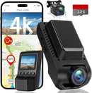 ECOMOMENT DASH CAM FRONT AND REAR, 4K ULTRA HD, WI-FI GPS, 32GB, GT801 - BLACK - Like New