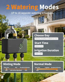 DIIVOO BRASS SMART WIFI SPRINKLER TIMER 3 ZONE WT-11W1 - GREEN - Like New
