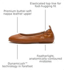 Q74-399-045 FitFlop Allegro Ballet Flats WOMEN 8 LIGHT TAN - Like New