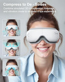 COTSOCO EYE MASSAGER WITH HEAT BIRTHDAY GIFTS FOR WOMEN HEATED EYE MASK WHITE - Like New