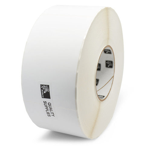 ZEBRA POLYPRO 3000T POLYPROPYLENE LABEL THERMAL TRANSFER 4 ROLLS PER CASE - Brand New