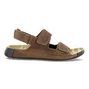 50094402482 ECCO MEN'S COZMO THREE BAND ANKLE SANDAL SIZE 11.5 COCOA BROWN - Like New