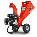 GREATCIRCLEUSA MINI WOOD CHIPPER SHREDDER MULCHER 7 HP 3" MAX WOOD CAPACITY RED - Brand New