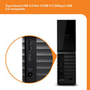 WD WDBMLE0080HBK-NECO Backup Drive Desktop (My Book) 8TB - BLACK - Like New
