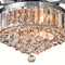CO-Z 52-IN CHANDELIER CEILING FAN WITH LIGHT AND REMOTE ( 5 -BLADE ) - SILVER - Like New