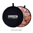 Fovitec Reversible Blue Red Brick Double-Sided Muslin Pop-Up Backdrop 5' x 6.5' - Brand New