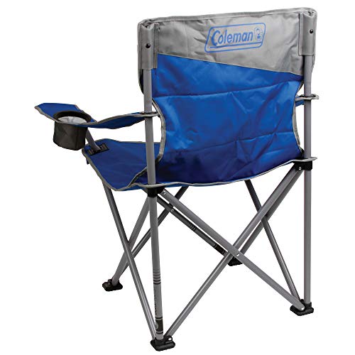COLEMAN BIG-N-TALL CAMPING CHAIR - WATER-RESISTANT XL - BLUE/GRAY - Like New