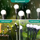 FOAMICHI Solar Garden Lights, 4 Pack Firefly Garden Lights Solar Outdoor - Like New