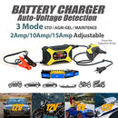 Car Battery Charger 12V/15A Automotive Battery Charger Maintainer Trickle - Like New