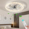 AHAWILL 20 Ceiling Fan Light Bedroom LED Remote Control Bladeless DX006 - WHITE - Brand New