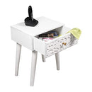 White Antique Night Stand Table Multipurpose -16x13x20 Inch B08C9FGCPT - Like New