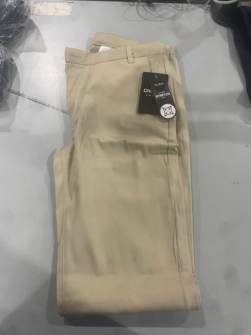 GALAXY BY HARVIC PANTS MEN'S 4 WAY STRETCH CASUAL - SIZE: MEN 30X31 - KHAKI - Brand New