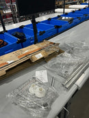 ALLZONE RUSTPROOF SHOWER EXTENSION POLE 54" TO 114" - SILVER - Like New